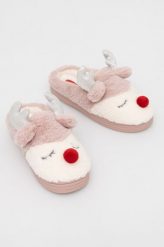 Medicine kapcie kolor różowy. Czerwone kapcie MEDICINE, bez wzorów, z gumy. Za 69.90 zł.