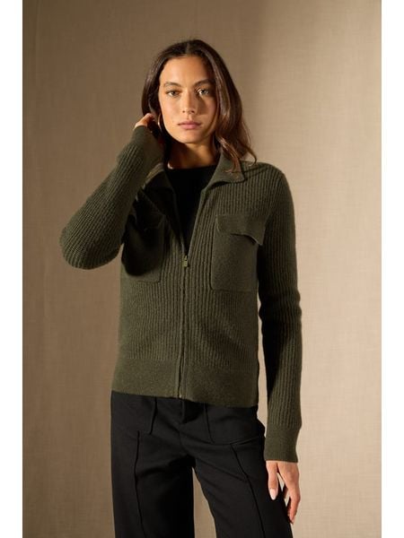 Perfect Cashmere Kaszmirowy kardigan "Sara" w kolorze khaki rozmiar: S. Brązowe swetry Perfect Cashmere, s, bez wzorów, z kaszmiru, bez ramiączek. Za 635.42 zł.