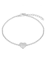 S.Oliver Srebrna bransoletka z elementem ozdobnym rozmiar: onesize. Szare bransoletki S.Oliver, z cyrkonią, srebrne. Za 100.99 zł.