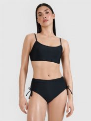 4F Dół od bikini damski - czarny M. Czarne bikini 4f, bez wzorów, z elastanu, klasyczne. Za 69.99 zł.