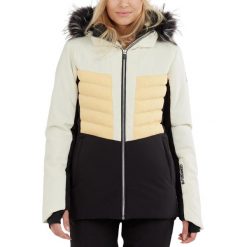 Kurtka narciarska damska Fundango Salina Padded. Białe kurtki narciarskie FUNDANGO, na zimę, xs, bez wzorów, bez kaptura, narciarskie. Za 629.90 zł.