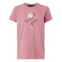 T-shirt Damski Róża Filandra VX. Czerwone t-shirty Regatta, bez wzorów, casualowe, bez kołnierzyka, bez ramiączek. Za 47.99 zł.