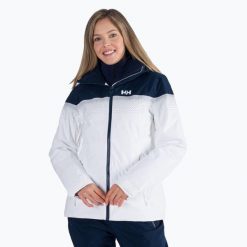 Kurtka narciarska damska Helly Hansen Motionista Lifaloft. Białe kurtki narciarskie Helly Hansen, na zimę, s, bez wzorów, bez kaptura, narciarskie. Za 789.99 zł.