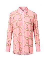 Emily van den Bergh Damska bluzka koszulowa Kobiety wiskoza różowy wzorzysty, 46. Czerwone bluzki Emily van den Bergh, bez wzorów, z wiskozy, bez kołnierzyka, bez ramiączek. Za 499.95 zł.