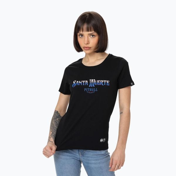 Koszulka damska Pitbull Santa Muerte Blue. Czarne t-shirty sportowe PITBULL, l, bez wzorów, bez ramiączek. Za 79.99 zł.