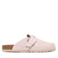 Klapki Tamaris. Czerwone klapki Tamaris, bez wzorów, bez obcasa, bez zapięcia. Za 329.99 zł.