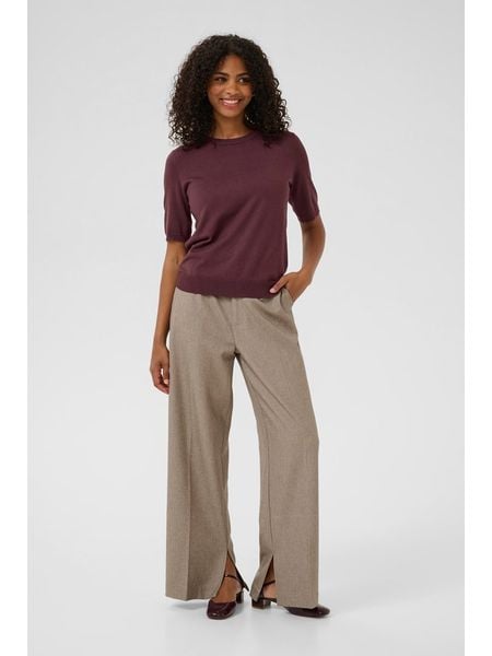 Kaffe Sweter w kolorze brązowym rozmiar: S. Brązowe swetry Kaffe, s, bez wzorów, bez ramiączek. Za 104.89 zł.