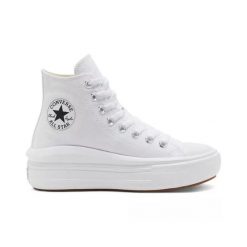 Trampki Converse Chuck Taylor All Star Move Hi, Dla obu płci. Białe trampki Converse, bez wzorów, retro, bez zapięcia. Za 383.65 zł.