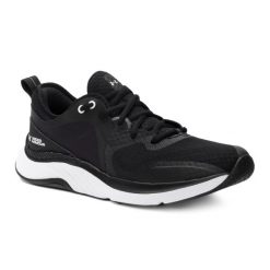 Buty treningowe damskie Under Armour W Hovr Omnia. Czarne buty treningowe Under Armour, bez wzorów, bez zapięcia, na fitness i siłownię. Za 269.99 zł.