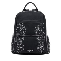 Plecak Desigual. Czarne plecaki Desigual, bez wzorów, bez dodatków. Za 289.99 zł.