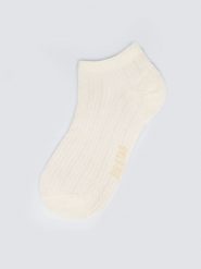 Stopki damskie ażurowe białe Holiana 100. Białe skarpetki BIG STAR, w ażurowe wzory, z materiału. Za 19.99 zł.