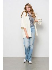 &Co Woman Kardigan "Berlin" w kolorze kremowym rozmiar: XL. Brązowe swetry &Co Woman, xl, bez wzorów, bez ramiączek. Za 110.04 zł.