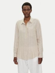 Gap Koszula 885287-13 Beżowy Regular Fit. Brązowe koszule GAP, xl, bez wzorów, z wiskozy, bez kołnierzyka, bez ramiączek. Za 199.99 zł.