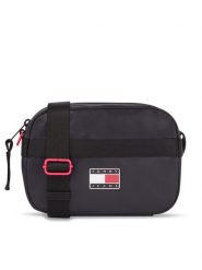 Tommy Jeans Torebka Tjw Black Ink Camera AW0AW15424 Czarny. Czarne listonoszki Tommy Jeans, bez wzorów, z jeansu, bez dodatków. Za 249.99 zł.