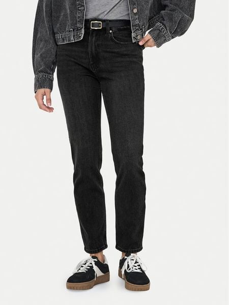 ONLY Jeansy Emily 15235780 Czarny Straight Fit. Czarne jeansy ONLY, bez wzorów, z bawełny. Za 165.99 zł.