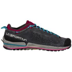 Buty podejściowe damskie La Sportiva TX2 Evo Leather. Szare buty trekkingowe La Sportiva, bez wzorów, z materiału, bez zapięcia, outdoorowe. Za 744.35 zł.
