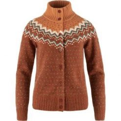 Bluza wełniana damska Fjallraven Ovik Knit Cardigan. Brązowe bluzy Fjällräven, s, bez wzorów, z wełny, bez kaptura, trekkingowe. Za 723.99 zł.