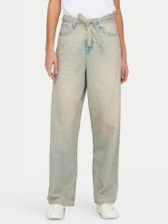 ONLY Jeansy Venice 15341025 Niebieski Baggy Fit. Niebieskie jeansy ONLY, bez wzorów, z bawełny. Za 159.99 zł.
