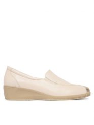 Caprice Półbuty 9-24350-45 Beżowy. Brązowe półbuty wsuwane Caprice, bez wzorów, ze skóry, bez obcasa, na koturnie. Za 234.99 zł.