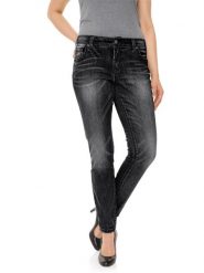 Heine Dżinsy - Slim fit - w kolorze czarnym rozmiar: W21. Czarne jeansy Heine, bez wzorów, klasyczne. Za 97.05 zł.