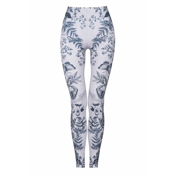 Legginsy sportowe damskie DEEP TRIP Botanic. Szare legginsy DEEP TRIP, bez wzorów, sportowe. Za 179.00 zł.