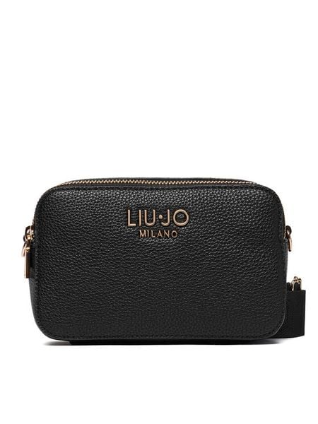 Liu Jo Torebka AF6100 ES039 Czarny. Czarne listonoszki Liu Jo, bez wzorów, ze skóry, bez dodatków. Za 429.99 zł.