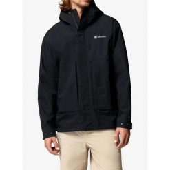 Kurtka przeciwdeszczowa Columbia Street Heights Shell Jacket. Czarne kurtki Scarpa, bez wzorów, sportowe, bez kaptura. Za 960.69 zł.