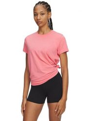 Under Armour Koszulka "Rival Core" w kolorze jasnoróżowym rozmiar: S. Różowe t-shirty sportowe Under Armour, s, bez wzorów, bez ramiączek, outdoorowe. Za 72.95 zł.