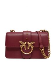 PINKO Torebka Love One Mini Cl PE 25 PCPL 100059 A0F1 Bordowy. Czerwone kopertówki Pinko, bez wzorów, ze skóry, wizytowe, bez dodatków. Za 1,239.00 zł.