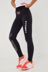 LaBellaMafia legginsy treningowe The Act damskie kolor czarny z nadrukiem. Czarne legginsy LABELLAMAFIA, bez wzorów, z dzianiny. W wyprzedaży za 208.99 zł.