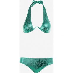 Zielone Bikini Monastis. Zielone bikini Born2be, z aplikacjami, ze skóry. W wyprzedaży za 90.99 zł.