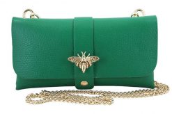 Listonoszka skórzana BARBERINI'S j. zielony 958-47. Zielone shopper bag Barberinis, bez wzorów, ze skóry, eleganckie, bez dodatków. Za 119.99 zł.
