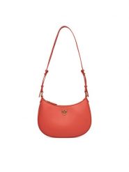 PINKO Torebka Half Moon Mini Fl 102790 A0F1 Koralowy. Pomarańczowe torebki klasyczne Pinko, bez wzorów, ze skóry, bez dodatków. Za 999.99 zł.