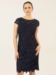 APART Sukienka w kolorze granatowym rozmiar: 36. Niebieskie sukienki Apart, bez wzorów, bez kołnierzyka, bez ramiączek, mini. Za 306.01 zł.