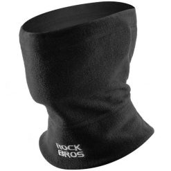 Komin maska polarowa na twarz dla dorosłych 3w1 Rockbros M012 wielofunkcyjna. Czarne szaliki i kominy ROCKBROS, bez wzorów, z polaru, sportowe. Za 49.90 zł.