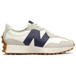 Buty New Balance WS327KB beżowy. Brązowe buty treningowe bez wzorów, z gumy, bez zapięcia. Za 784.93 zł.