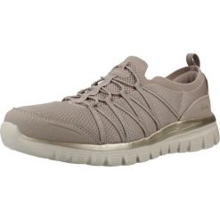 Buty SKECHERS GRACEFUL PURECRUSH Szary. Szare trekkingi Skechers, bez wzorów, z syntetyku, bez zapięcia, trekkingowe. Za 289.99 zł.