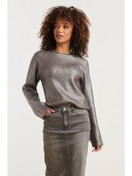 Smashed Lemon Sweter w kolorze srebrnym rozmiar: XXL. Szare swetry Smashed Lemon, xxl, bez wzorów, bez ramiączek. Za 126.99 zł.