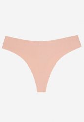 Beżowe Bezszwowe Majtki Stringi Kelinia. Brązowe stringi Born2be, bez wzorów. Za 9.99 zł.