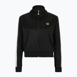Bluza damska FILA Lamoni Cropped Track. Czarne bluzy bez kaptura Fila, l, bez wzorów, z dresówki, bez kaptura. Za 209.99 zł.