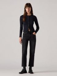 Levi's Dżinsy - Regular fit - w kolorze czarnym rozmiar: W30/L27. Czarne jeansy Levi's, l, z aplikacjami, klasyczne, z podwyższonym stanem. Za 248.58 zł.