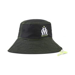 Kapelusz typu bucket Olympique Marsylia FASTER PUMA Black White. Białe kapelusze Puma, bez wzorów. Za 201.96 zł.