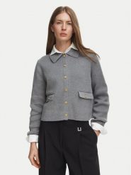 Tommy Hilfiger Kardigan WW0WW51426 Szary Regular Fit. Szare swetry Tommy Hilfiger, s, bez wzorów, z bawełny, bez ramiączek. Za 849.99 zł.