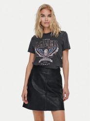 ONLY T-Shirt Lucy 15215721 Czarny Regular Fit. Czarne t-shirty ONLY, xs, bez wzorów, z bawełny, bez kołnierzyka, bez ramiączek. Za 79.99 zł.