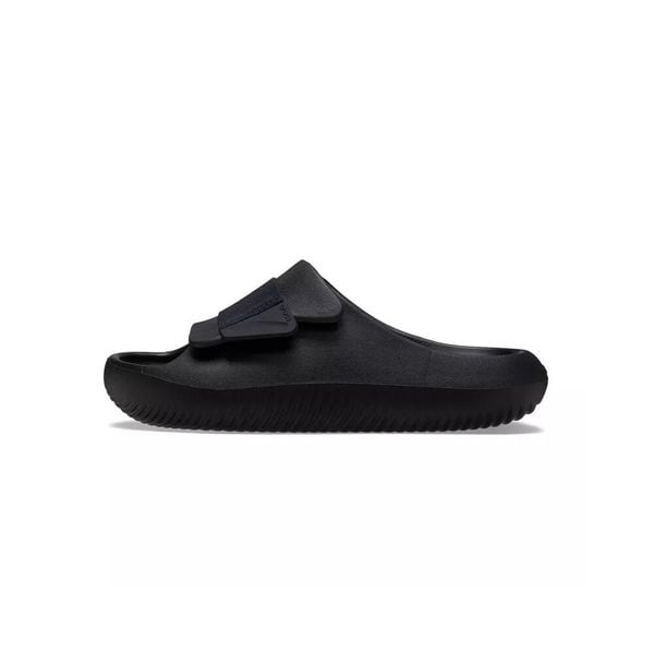 Klapki unisex Crocs 209413001. Czarne klapki Crocs, bez wzorów, z materiału, bez obcasa, bez zapięcia. Za 239.00 zł.