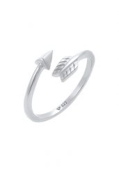 Elli Damska Strzałka Amore Love Open Vintage w srebrze próby 925 Sterling Silver Pierścionki 1 ct Damski. Szare pierścionki Elli, srebrne. Za 208.99 zł.