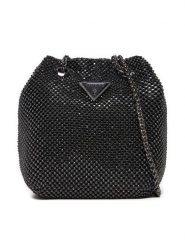 Guess Torebka HWRB93 50750 Czarny. Czarne listonoszki Guess, z aplikacjami, z tworzywa sztucznego, bez dodatków. Za 449.99 zł.