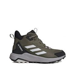 Buty turystyczne adidas Terrex Anylander Zielony. Zielone buty trekkingowe adidas, z materiału, bez zapięcia. Za 388.25 zł.