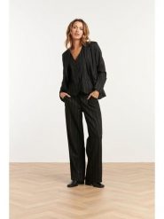 Smashed Lemon Spodnie w kolorze czarnym rozmiar: L. Czarne spodnie materiałowe Smashed Lemon, bez wzorów, z materiału. Za 126.99 zł.