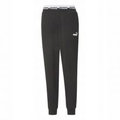 Spodnie Do Joggingu Damskie Amplified. Czarne spodnie dresowe Puma, bez wzorów, długie. Za 170.99 zł.
